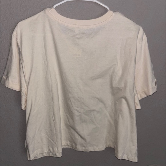 NWT love peace and lazy days cropped top with distressing in apricot antique XL! - Picture 14 of 16